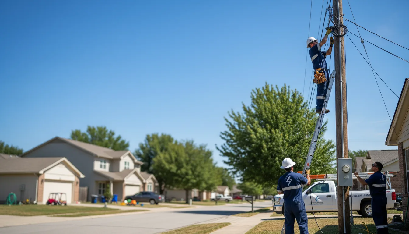 Residential electrician providing installation services in Hickory Flat, MS